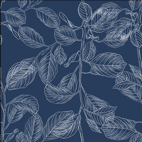 Blue Printed Oversized Blazer